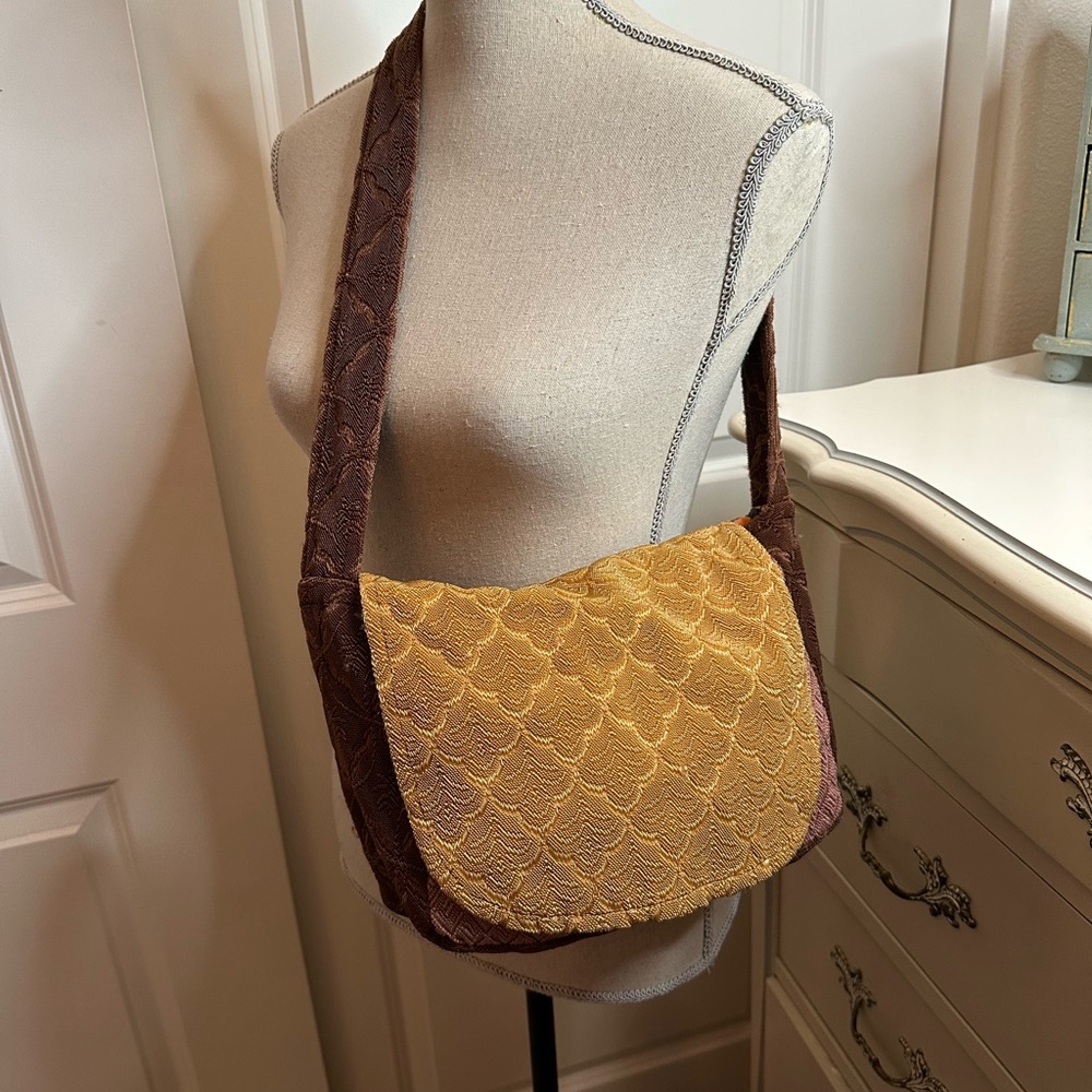 Vintage  reversible Brown and Gold Bag